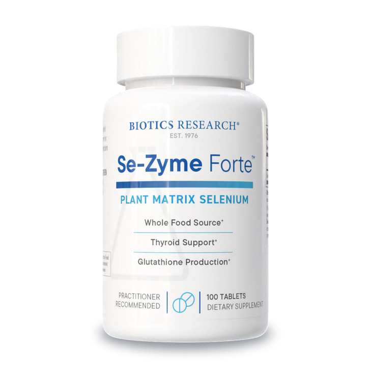 Biotics Research Se-Zyme Forte Whole Food Selenium Source, Thyroid Gland Function, DNA Production, Cognitive Health, Potent Antioxidant, 100 Tablet