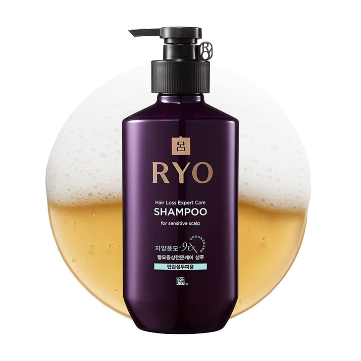 RYO Hair Strength Expert Care Shampoo for Sensitive Scalp, Hypoallergenic Cleansing, Soothing Care, Relieving Itchiness for Dryness and Smelly Scalp,