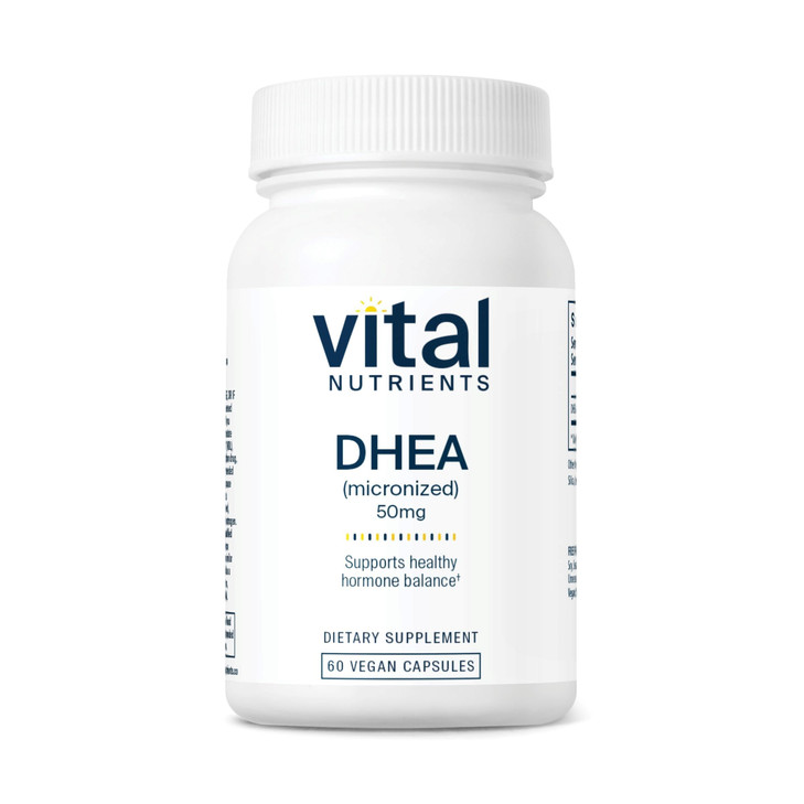 Vital Nutrients DHEA 50mg - Vegan Micronized DHEA Supplement for Women & Men- Supports Hormone Balance - Supports Healthy Metabolism of Sugar & Miner