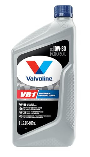 Valvoline VR1 Racing SAE 10W-30 Motor Oil 1 QT, Case of 6