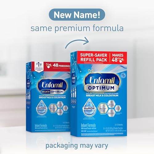 Enfamil Optimum (Enspire), Our Closest Formula to Breast Milk, Immune-Supporting Lactoferrin and Brain-Supporting DHA Baby Formula, Powder 30 Oz Refi