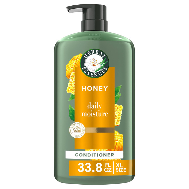 Herbal Essences Honey Daily Moisture Conditioner, Protects and Nourishes Dry Hair, Hydrating Conditioner with Certified Camellia Oil and Aloe Vera, M