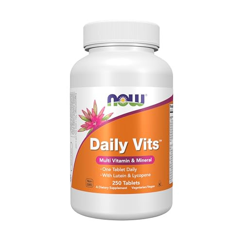 NOW Foods Supplements, Daily Vits, One Tablet Daily with Lutein & Lycopene, 250 Tablets