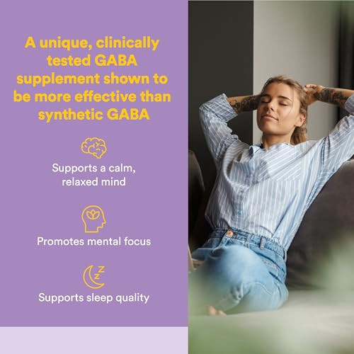 Natural Factors Pharma GABA - Dietary Supplement Supports Calm Sleep & Sleep Quality - Natural, Fast-Working Supplement Aids Focus & Brain Health - 6