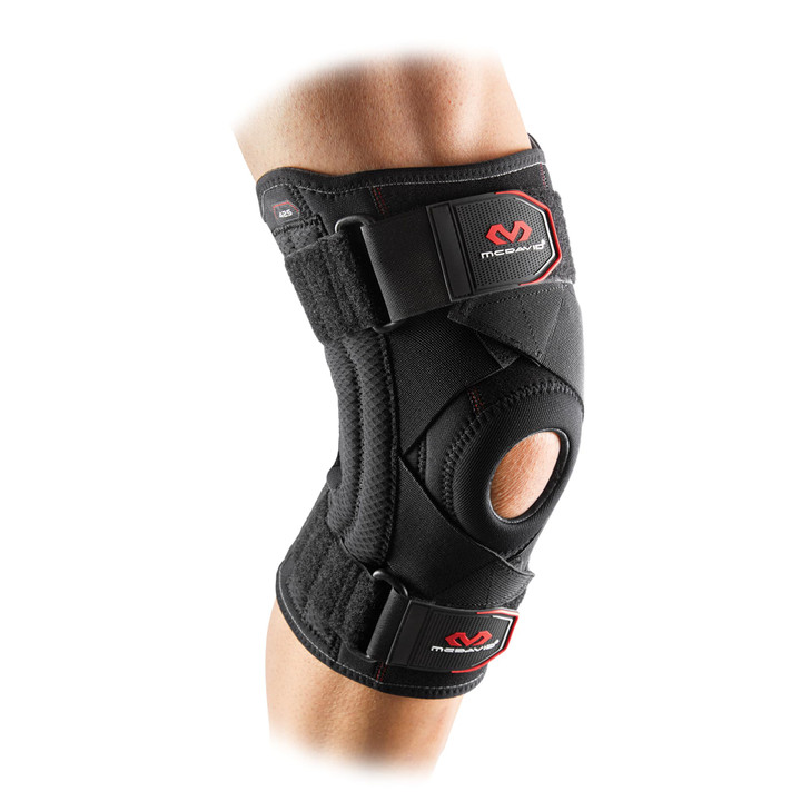 McDavid Knee Brace Support with Side Stays & Compression. Knee Sleeve Cross Straps for Knee Stability, Patellar Tendon Support, Tendonitis, Arthritis