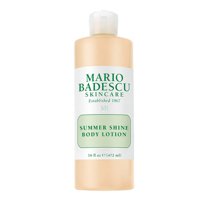 Mario Badescu Summer Shine Body Lotion Enriched with Vitamin A, Lightweight and Radiant, Non-Greasy Candlelit Glow Body Shimmer, Ideal for All Skin T