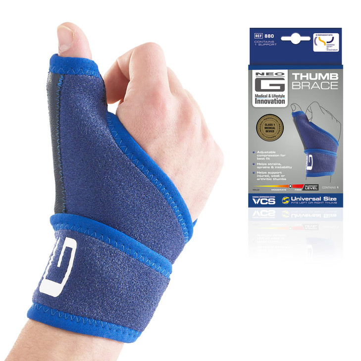 Neo-G Thumb Brace - Thumb Stabilizer Brace for Left or Right Hand - for Thumb Tendonitis, Arthritis, Injuries - Adjustable Compression - Class 1 Medi
