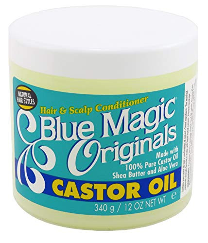 Blue Magic Organics Castor Oil 12 Ounce Jar (354ml) (3 Pack)