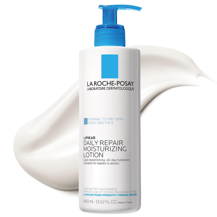La Roche-Posay Lipikar Body Lotion Daily Repair Moisturizing Cream, Fragrance Free Body Moisturizer with Shea Butter, Body Lotion for Dry Skin, Moist