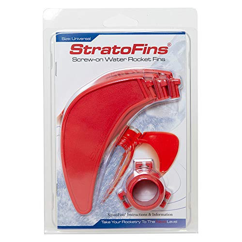Relationshipware StratoFins Screw-on Water Rocket Fins - Compatible with 2 Liter Bottles or Smaller
