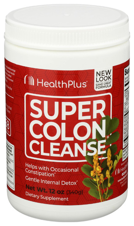 Health Plus Super Colon Cleanse - 10-Day Cleanse - Detox, Gluten Free, Dairy Free, Natural Herbal Ingredients (More than 1 Cleanse, 12 Ounces)
