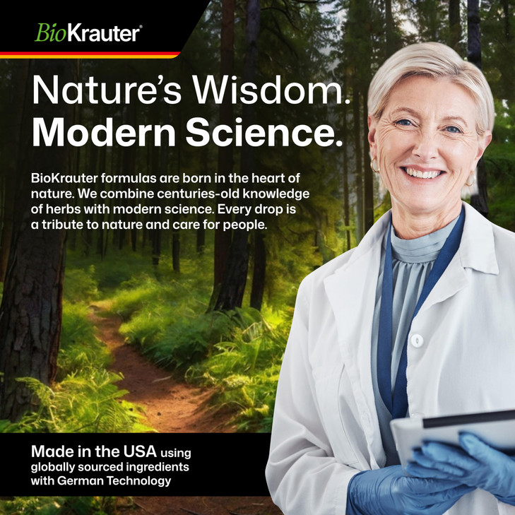 BIO KRAUTER Mullein Drops for Lungs 4 Fl. Oz - 56 Days of Supply - Pure Mullein Leaf Extract for Lung Detox & Cleanse - Vegan Respiratory Supplements