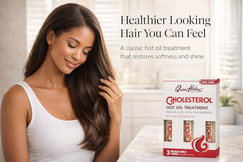 Queen Helene Cholesterol Hot Oil Treatment in Resealable Tubes, 3-1 fl oz (29.57 ml) tubes