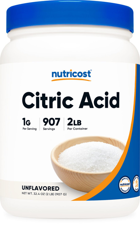 Nutricost Citric Acid Powder (2LB) - Non-GMO, Gluten Free