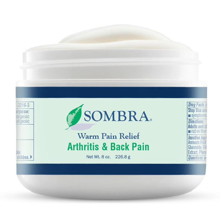 Sombra Warm Therapy Gel  Warming Muscle Comfort & Tension Relief  8oz Jar