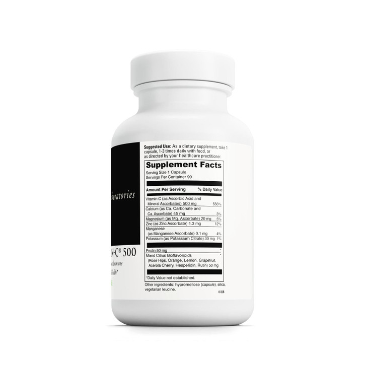 DAVINCI Labs Poten-C 500 - Dietary Supplement to Support Immune System Function & Collagen Health* - with Vitamin C, Calcium, Magnesium, Potassium, a