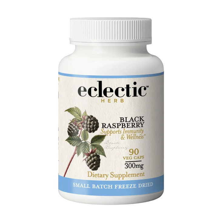 Eclectic Herb - Black Raspberry Capsules | Vegan Superfood Supplement | Nutrition, Vitamins + Minerals | Antioxidant + Immune Support | US-Grown, Nat