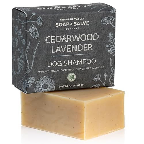Chagrin Valley Soap & Salve Certified Organic Dog Shampoo and Conditioner - Dog Shampoo Itchy Skin Relief and Puppy Essentials - Natural Handmade Ced