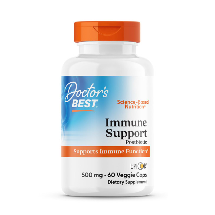 Doctors Best Immune Support Postbiotic, Supports Immune Function, Non-GMO, Gluten Free, Vegan 60 Veggie Caps