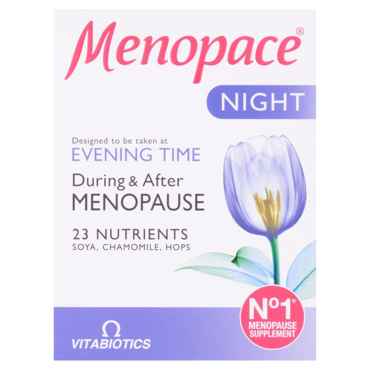 Vitabiotics Menopace Night Tablets 30 Capsules