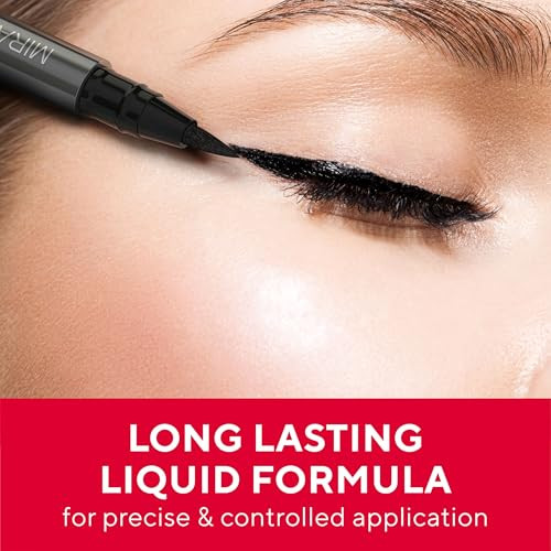 Mirabella Black Magic Marker Waterproof Liquid Eyeliner, Long-Lasting Smudge-Proof Matte Black Eyeliner with Felt Brush-Tip for Precise Controlled Ap