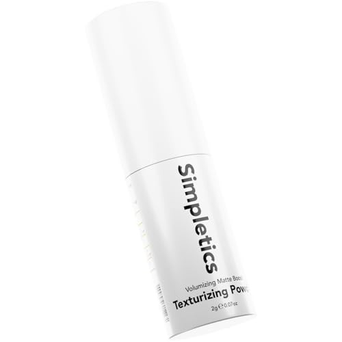 Simpletics Texturizing Powder - All Natural, 4 Ingredient Nourishing Formula with Rice Starch - Chemical Free - Gives Volumized, Texturized, Matte Fi