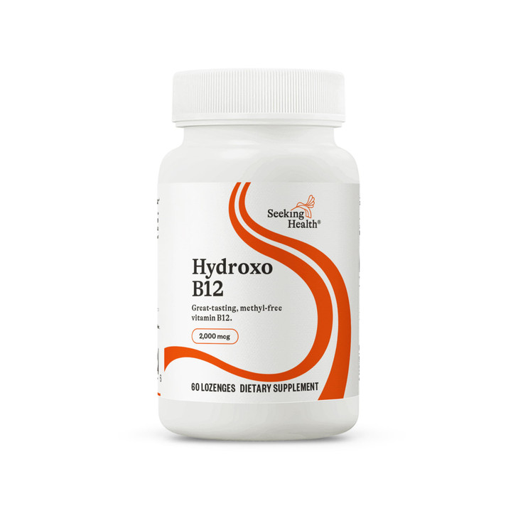 Seeking Health Hydroxo B12 - Vitamin B Supplement for Energy Support - Supplement with Folate to Support Methylation & Homocysteine Levels - 2000 mcg