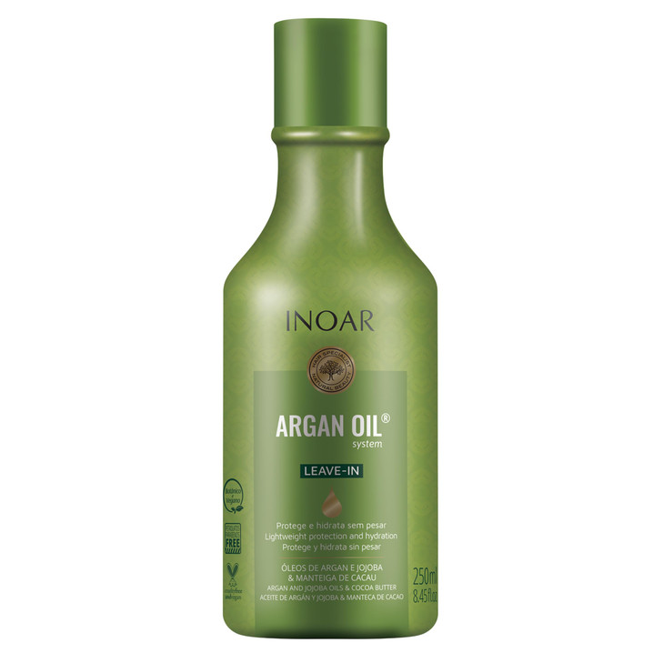 INOAR Argan Oil Leave-In Treatment for Conditioning Protection & Shine, 250ml