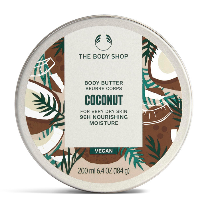 The Body Shop Coconut Body Butter  Nourishing & Moisturizing Skincare for Very Dry Skin  Vegan  6.75 oz