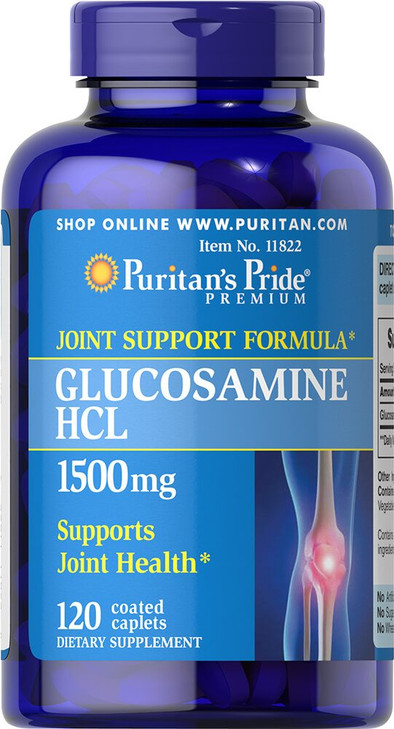 Puritan's Pride Glucosamine 1500 mg Caplets, 120 Count