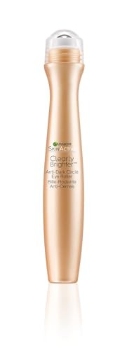 Garnier SkinActive Clearly Brighter Anti-Dark Circle Eye Roller, Sheer Tint Light/Medium, 0.5 Fl Oz (15mL), 1 Count (Packaging May Vary)