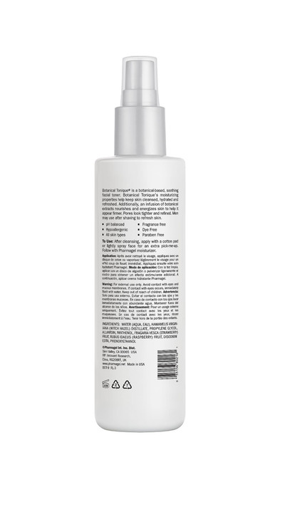 Pharmagel Botanical Tonique Facial Toner for All Skin Types | Tone Skin & Pore Minimizer | Refreshing and pH Balancing | Face Moisturizer Toner - 8.0