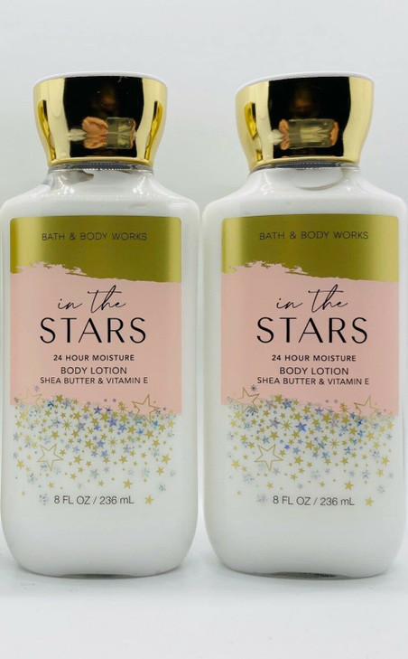 Bath and Body Works Super Smooth Body Lotion Sets Gift For Women 8 Oz -2 Pack (In The Stars))