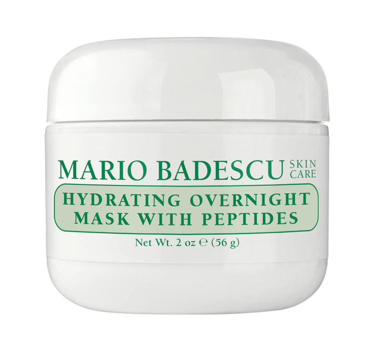 Mario Badescu Hydrating Overnight Mask with Peptides for All Skin Types | Anti-Aging Sleep Mask that Hydrates | Formulated with Palmitoyl Pentapeptid
