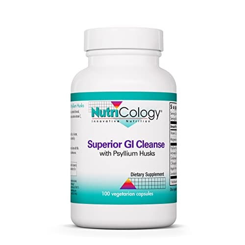 Nutricology Superior GI Cleanse Supplement - Gut Cleanse Detox, Constipation Relief for Men & Women, Colon Cleanse, Magnesium - 100 Count