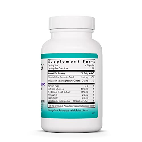 Nutricology Superior GI Cleanse Supplement - Gut Cleanse Detox, Constipation Relief for Men & Women, Colon Cleanse, Magnesium - 100 Count