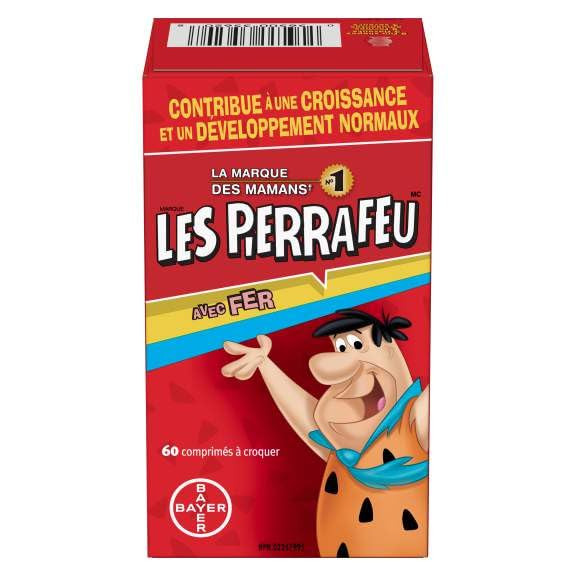 Flintstones Plus Iron Multivitamins, 60 Chewable Tablets