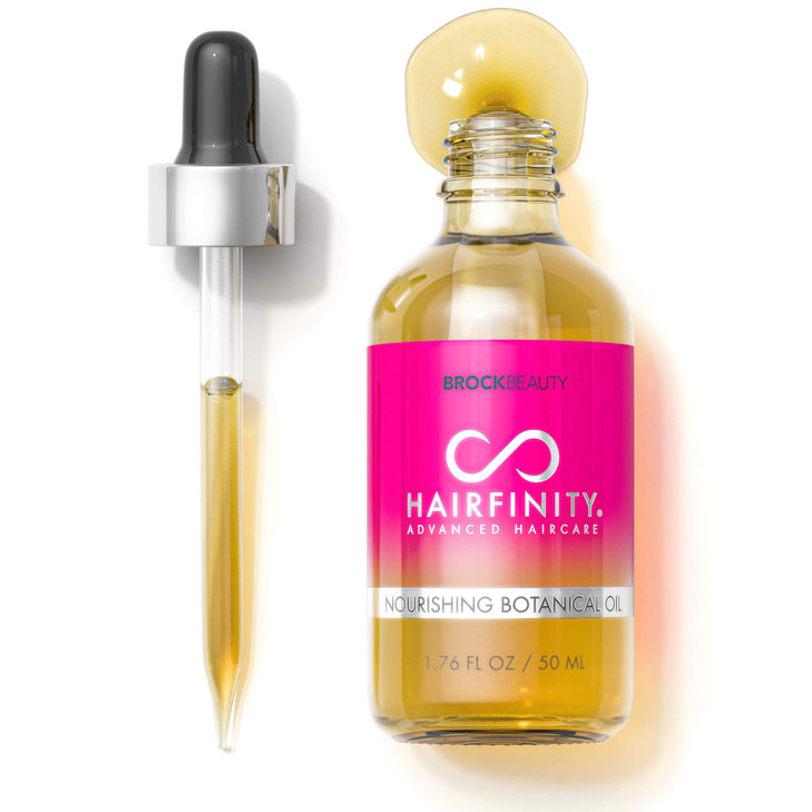 Hairfinity Botanical Hair Oil with Rosemary - Growth Treatment for Dry Damaged Hair and Scalp with Jojoba, Olive, Sweet Almond Oils - Silicone and Su