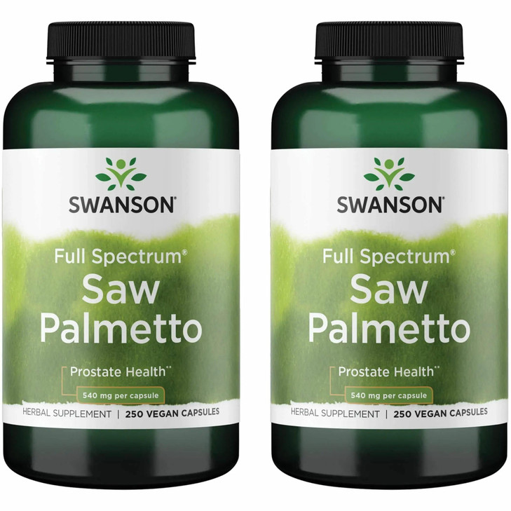 Swanson Saw Palmetto - Herbal Supplement Promoting Male Prostate Health Support - Natural Hair Supplement & Urinary Health Support (540 mg 250 Capsul