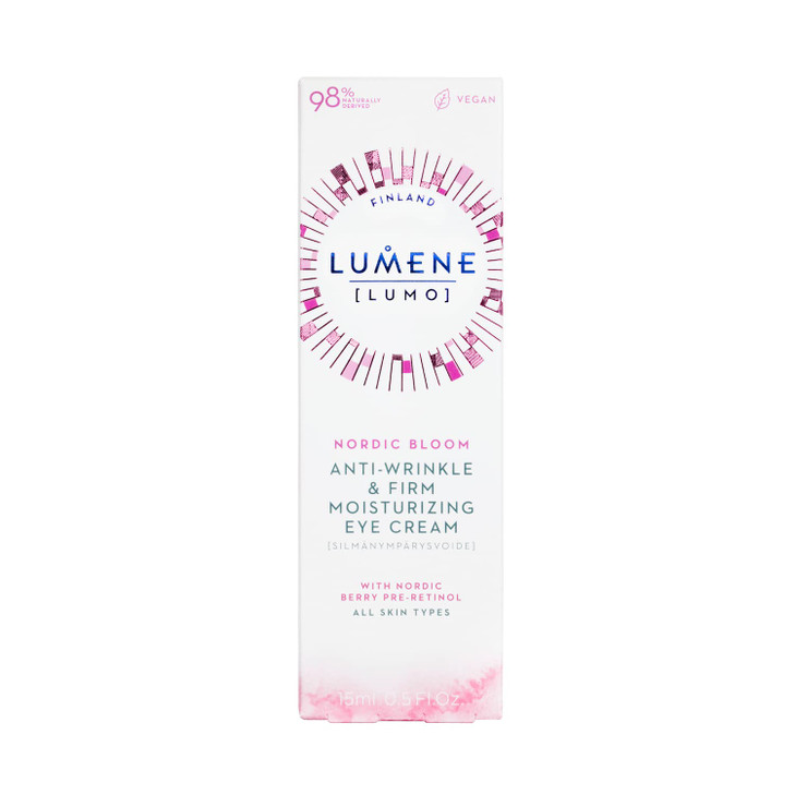 Lumene Anti Wrinkle & Firm Moisturizing Eye Cream - Skin Firming & Hydrating Nordic Berry Pre-Retinol Eye Cream for Dark Circles + Under Eye Bags - V