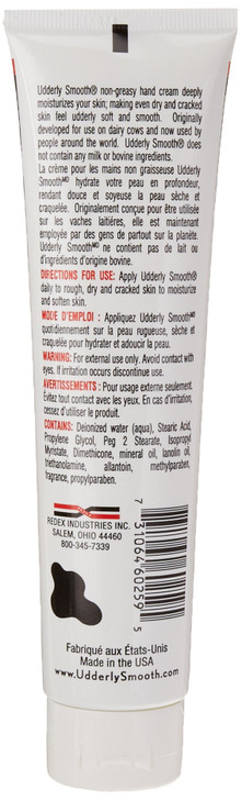 Udderly Smooth Hand Cream, Original Formula for Rough Dry Skin, Fast-Absorbing 24-Hour Moisturization, 4 oz (Pack of 5)