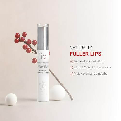 LifeCell Lip Plumping Treatment  Glossy Balm with MaxiLip Peptides for Fuller, Smoother Lips  Hydrating, Non-Irritating, Fragrance-Free Lip Care fo