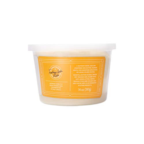 Shea Radiance P.U.R.E Raw Shea Butter | 100% Natural & Unrefined Body Butter | Soothes, Softens, & Increases Collagen | Long Lasting Moisture | Moist