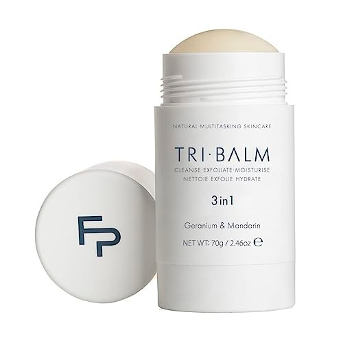 FORMULAE PRESCOTT | Tri-Balm Essential Stick 3 in 1 Facial Balm | Facial Cleanser, Exfoliant, & Moisturizer | All Natural Skin Care (70g | 2.46 Oz)