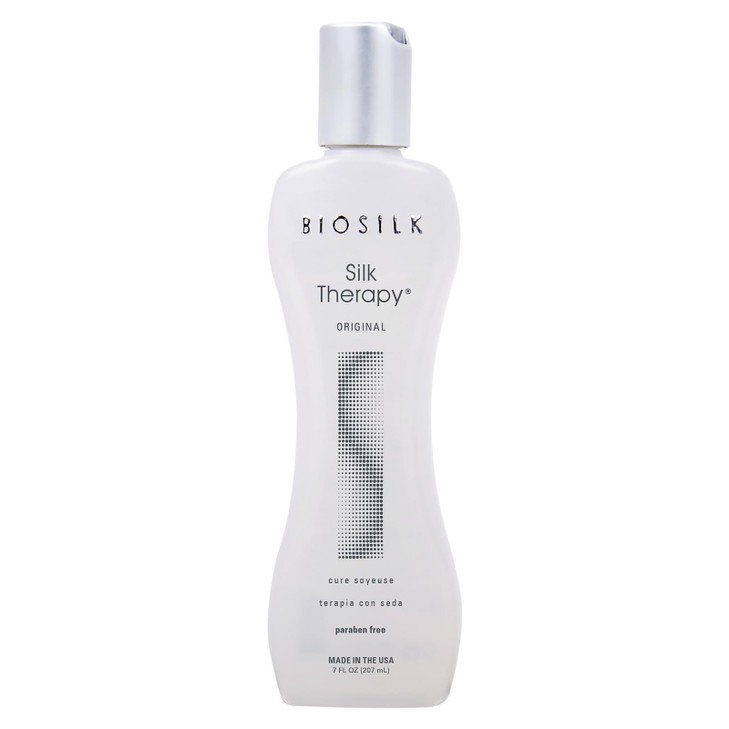 BioSilk Silk Therapy Original, Reconstructing Treatment For Adding Shine & Helping Prevent Split Ends, Sulfate, Paraben, & Cruelty-Free, 7 Oz