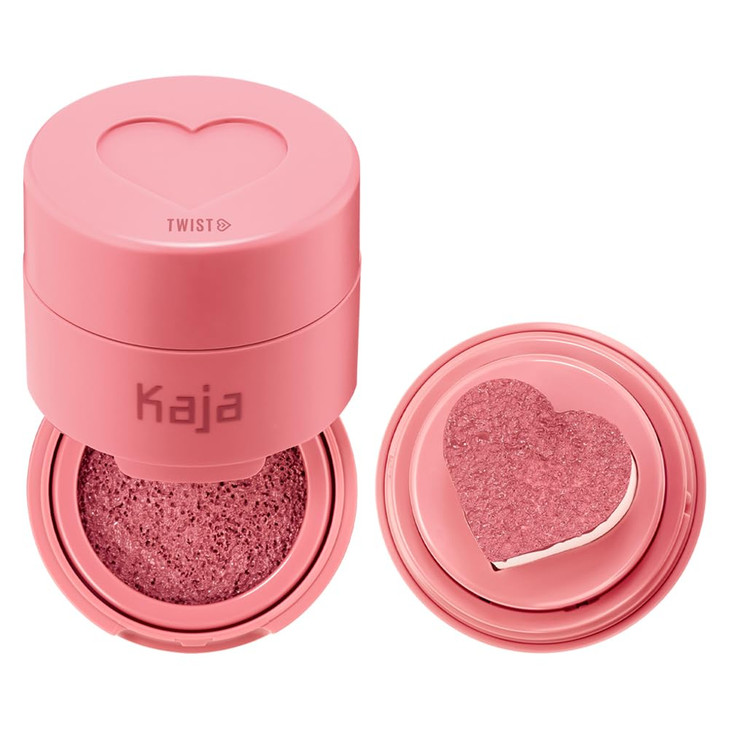 KAJA Blusher - Cheeky Stamp 01 Coy | Kbeauty, Cute Makeup, Buildable & Blendable Shade with Heart-shaped Applicator, Sunkissed Finish, Travel size, H