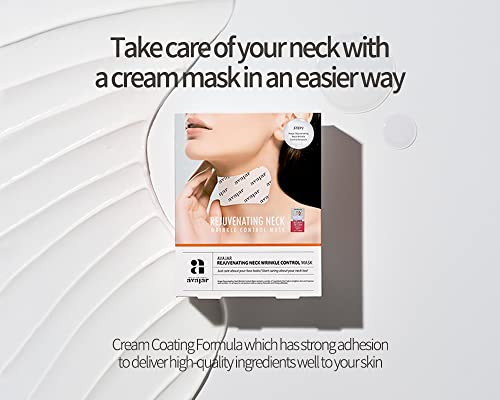 Avajar Perfect Neck Age Wrinkle Control Mask 5pcs - Neck Wrinkle Pads | Neck Cream Mask | Neck Lift Mask | Neck Tightening Mask | Neck Wrinkle Patche