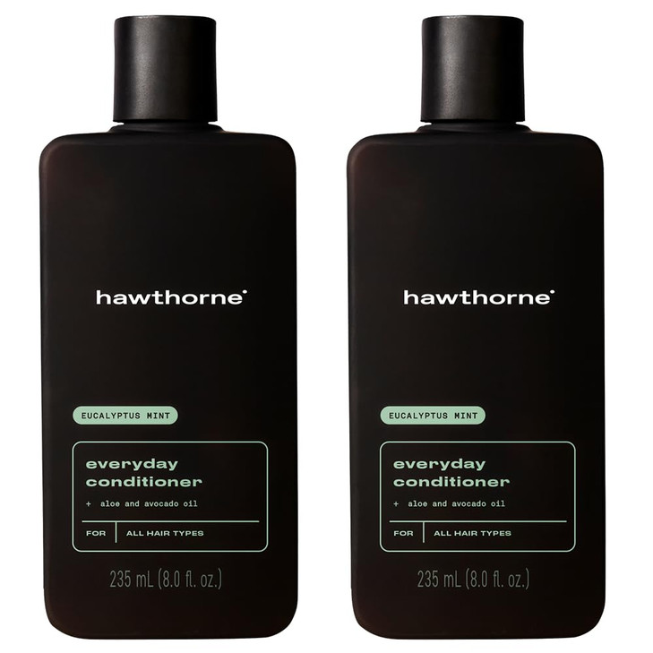 Hawthorne Everyday Conditioner For Men. Mens Conditioner For Stronger, Smoother, Healthier Hair with Plant-Derived Glycerin. Mint and Eucalyptus Scen