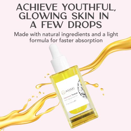 Japanese Tsubaki Oil - Best Face Moisturizer for Women. Face Oil for Gua Sha, Anti Aging, Hydrating Face Moisturizer and more! Facial Moisturizer for