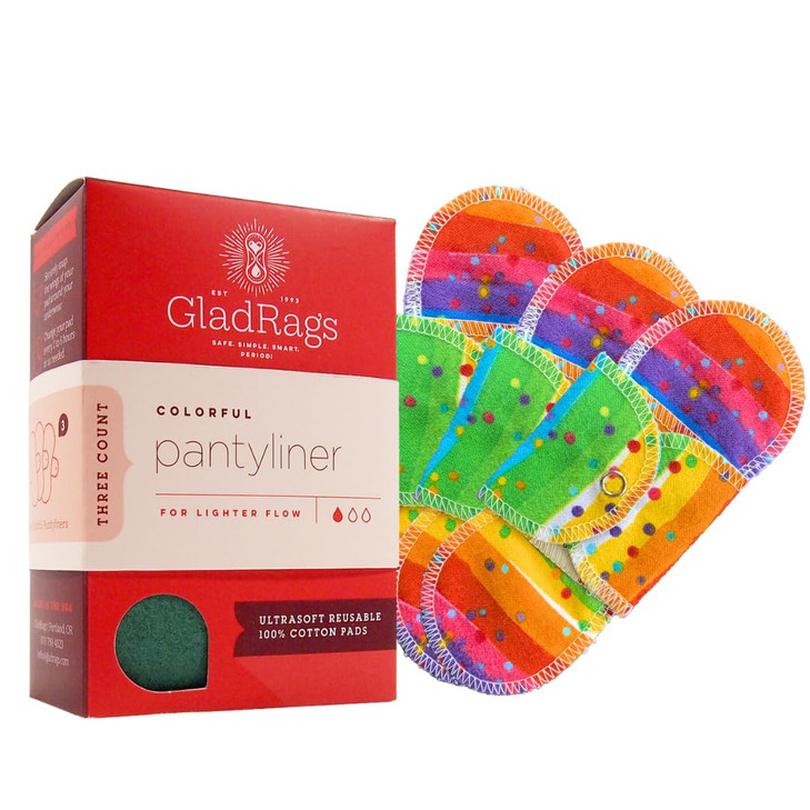 GladRags Pantyliner, Assorted, 3 Count